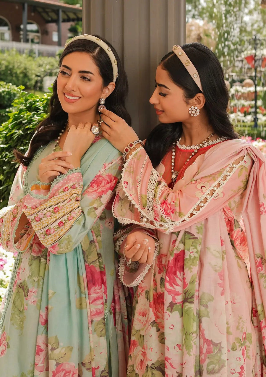 Elaf Premium Printed Lawn Unstitched 3Pc Suit EEP-01A - Frostie