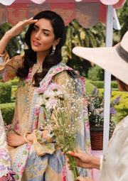 Elaf Premium Printed Lawn Unstitched 3Pc Suit EEP-03A - Citrus Squad