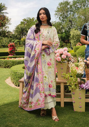 Elaf Premium Printed Lawn Unstitched 3Pc Suit EEP-03B - Meadow Magic