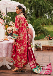 Elaf Premium Printed Lawn Unstitched 3Pc Suit EEP-04A - Flores de Amor