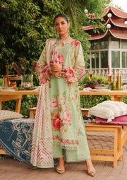 Elaf Premium Printed Lawn Unstitched 3Pc Suit EEP-05A - Mint To Be