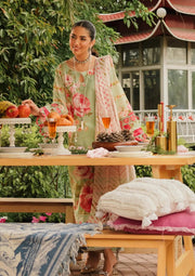 Elaf Premium Printed Lawn Unstitched 3Pc Suit EEP-05A - Mint To Be