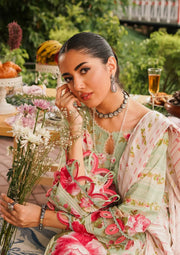 Elaf Premium Printed Lawn Unstitched 3Pc Suit EEP-05A - Mint To Be