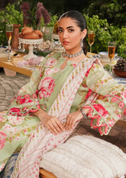 Elaf Premium Printed Lawn Unstitched 3Pc Suit EEP-05A - Mint To Be