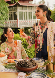 Elaf Premium Printed Lawn Unstitched 3Pc Suit EEP-05A - Mint To Be