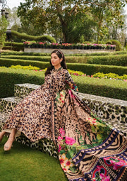 Elaf Premium Printed Lawn Unstitched 3Pc Suit EEP-06A - Menagerie