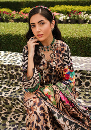 Elaf Premium Printed Lawn Unstitched 3Pc Suit EEP-06A - Menagerie