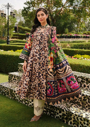Elaf Premium Printed Lawn Unstitched 3Pc Suit EEP-06A - Menagerie