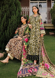 Elaf Premium Printed Lawn Unstitched 3Pc Suit EEP-06B - Wonders