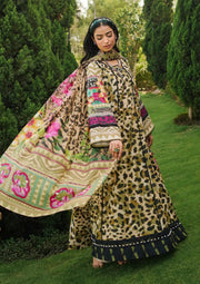 Elaf Premium Printed Lawn Unstitched 3Pc Suit EEP-06B - Wonders