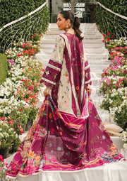 Elaf Premium Printed Lawn Unstitched 3Pc Suit EEP-08A - Twilight Ties