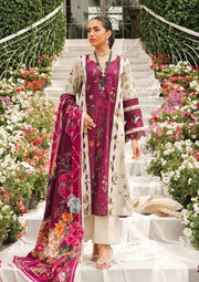 Elaf Premium Printed Lawn Unstitched 3Pc Suit EEP-08A - Twilight Ties