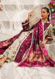 Elaf Premium Printed Lawn Unstitched 3Pc Suit EEP-08A - Twilight Ties