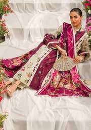 Elaf Premium Printed Lawn Unstitched 3Pc Suit EEP-08A - Twilight Ties
