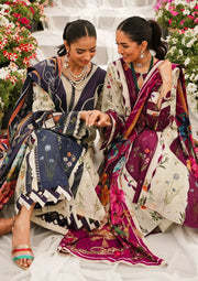 Elaf Premium Printed Lawn Unstitched 3Pc Suit EEP-08A - Twilight Ties