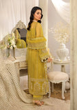 ELAF Premium Evara Embroidered Organza Unstitched 3Pc Suit EFE-03 SUNLIT