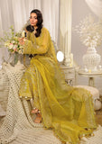 ELAF Premium Evara Embroidered Organza Unstitched 3Pc Suit EFE-03 SUNLIT