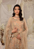 ELAF Premium Evara Embroidered Net Unstitched 3Pc Suit EFE-06 ZYVA