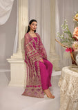 ELAF Premium Evara Embroidered Net Unstitched 3Pc Suit EFE-07 REGALIA