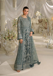 ELAF Premium Evara Embroidered Net Unstitched 3Pc Suit EFE-08 NIRVANA