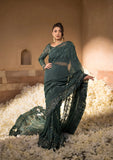 ELAF Premium Celebrations Embroidered Chiffon Unstitched Saree EFH-01