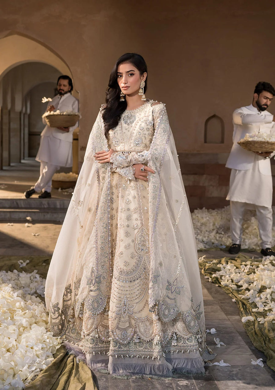 ELAF Premium Celebrations Embroidered Organza Unstitched 3Pc Suit EFH-05