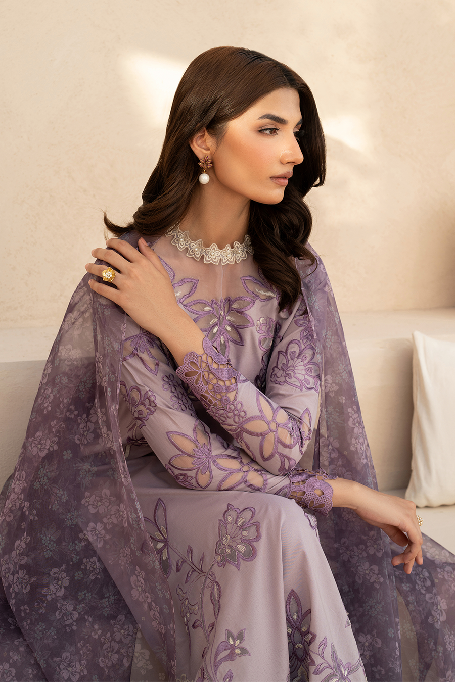 Iznik Eid Festive Embroidered Luxury Lawn Unstitched 3Pc Suit EFL-01