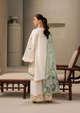 Elaf Premium E-Craft Chikankari Lawn Unstitched 3Pc Suit EHC-1A VANILLA