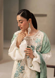 Elaf Premium E-Craft Chikankari Lawn Unstitched 3Pc Suit EHC-1A VANILLA