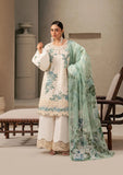 Elaf Premium E-Craft Chikankari Lawn Unstitched 3Pc Suit EHC-1A VANILLA