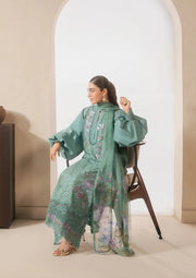 Elaf Premium E-Craft Chikankari Lawn Unstitched 3Pc Suit EHC-1B WILLOW