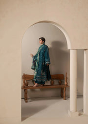 Elaf Premium E-Craft Chikankari Lawn Unstitched 3Pc Suit EHC-2A MOSS