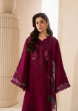 Elaf Premium E-Craft Chikankari Lawn Unstitched 3Pc Suit EHC-4A GARNET
