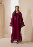 Elaf Premium E-Craft Chikankari Lawn Unstitched 3Pc Suit EHC-4A GARNET