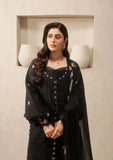 Elaf Premium E-Craft Chikankari Lawn Unstitched 3Pc Suit EHC-5A CHARCOAL