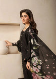 Elaf Premium E-Craft Chikankari Lawn Unstitched 3Pc Suit EHC-5A CHARCOAL