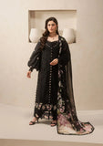 Elaf Premium E-Craft Chikankari Lawn Unstitched 3Pc Suit EHC-5A CHARCOAL