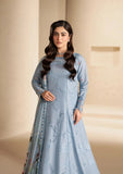 Elaf Premium E-Craft Chikankari Lawn Unstitched 3Pc Suit EHC-5B PACIFIC