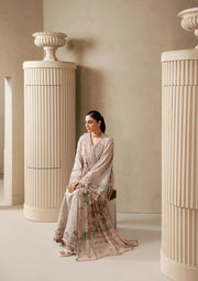 Elaf Premium E-Craft Chikankari Lawn Unstitched 3Pc Suit EHC-6B CLAY