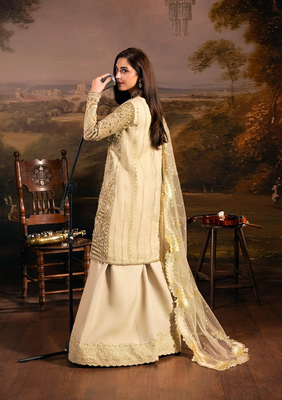 ELAF Premium Serenade Unstitched Organza 3Pc Suit EHM-01 OPERA