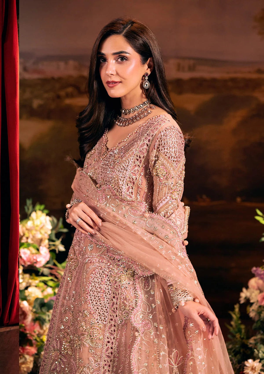 ELAF Premium Serenade Unstitched Organza 3Pc Suit EHM-03 VALENTINA