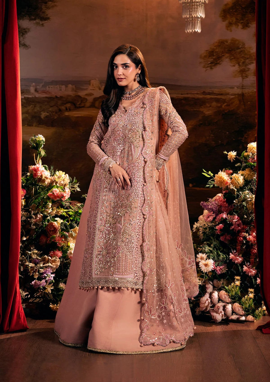 ELAF Premium Serenade Unstitched Organza 3Pc Suit EHM-03 VALENTINA
