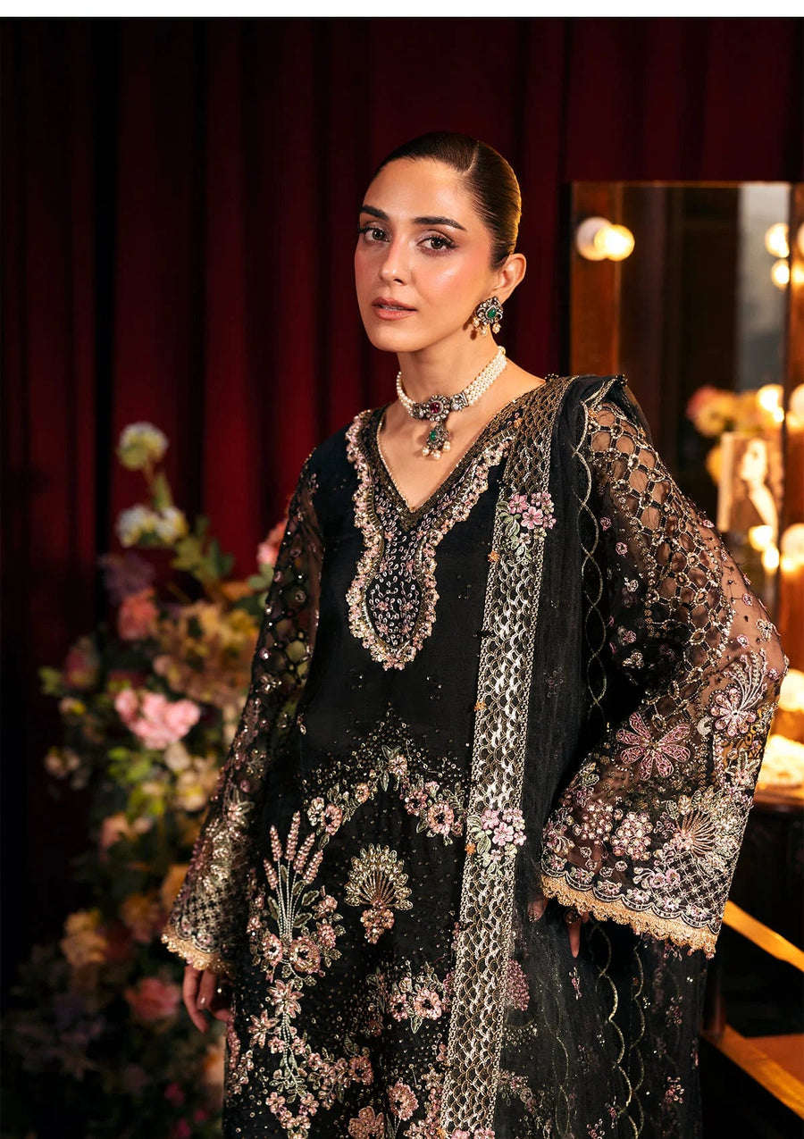 ELAF Premium Serenade Unstitched Organza 3Pc Suit EHM-05 MASQUERADE
