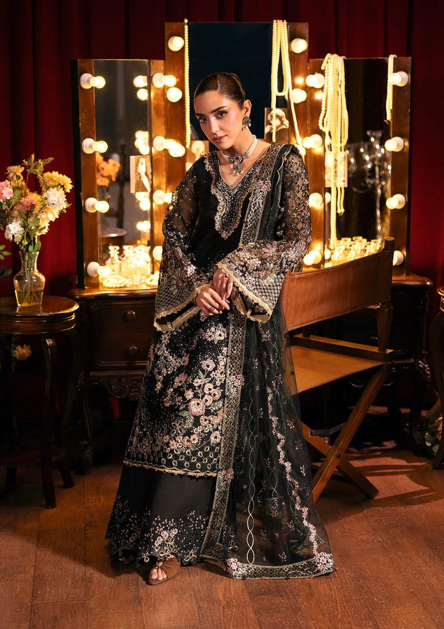 ELAF Premium Serenade Unstitched Organza 3Pc Suit EHM-05 MASQUERADE
