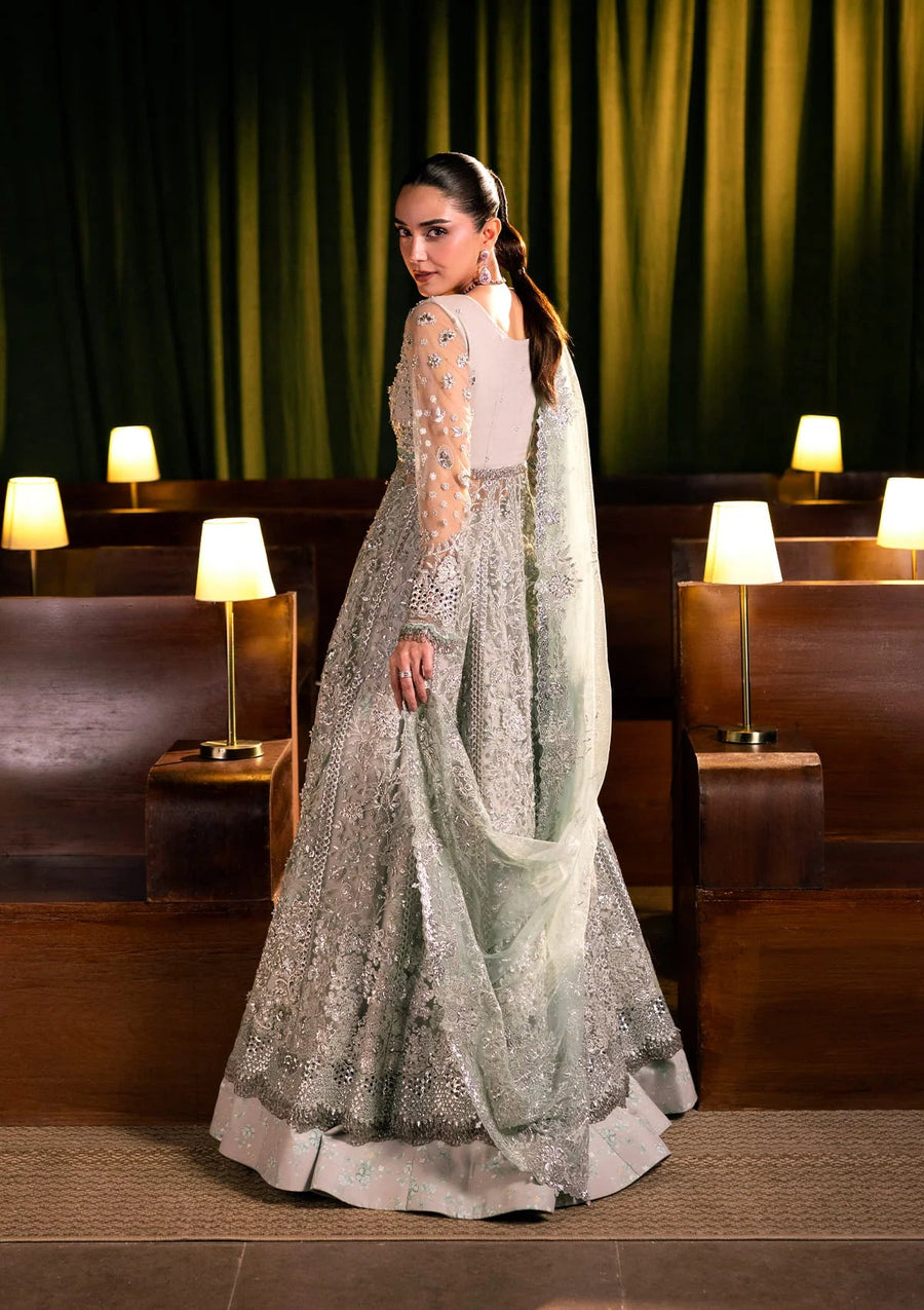 ELAF Premium Serenade Unstitched Poly Net 3Pc Suit EHM-06 MOONVEIL