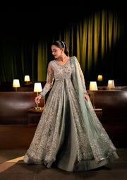 ELAF Premium Serenade Unstitched Poly Net 3Pc Suit EHM-06 MOONVEIL