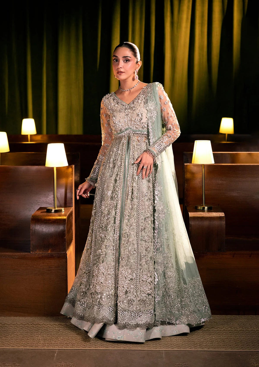 ELAF Premium Serenade Unstitched Poly Net 3Pc Suit EHM-06 MOONVEIL