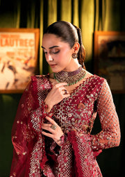 ELAF Premium Serenade Unstitched Poly Net 3Pc Suit EHM-07 AMOUR