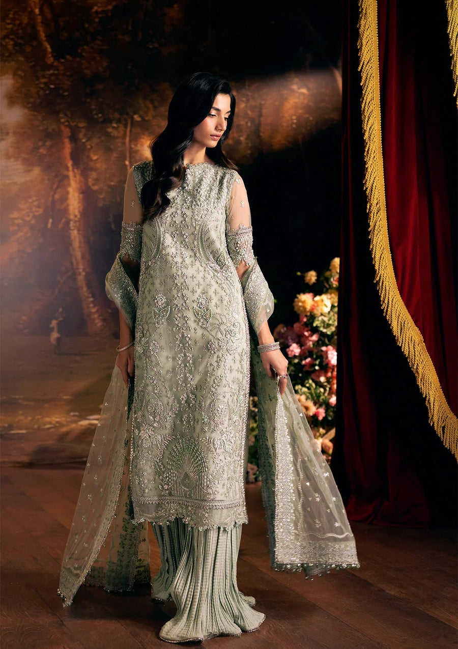 ELAF Premium Serenade Unstitched Poly Net 3Pc Suit EHM-08 ELYSIA
