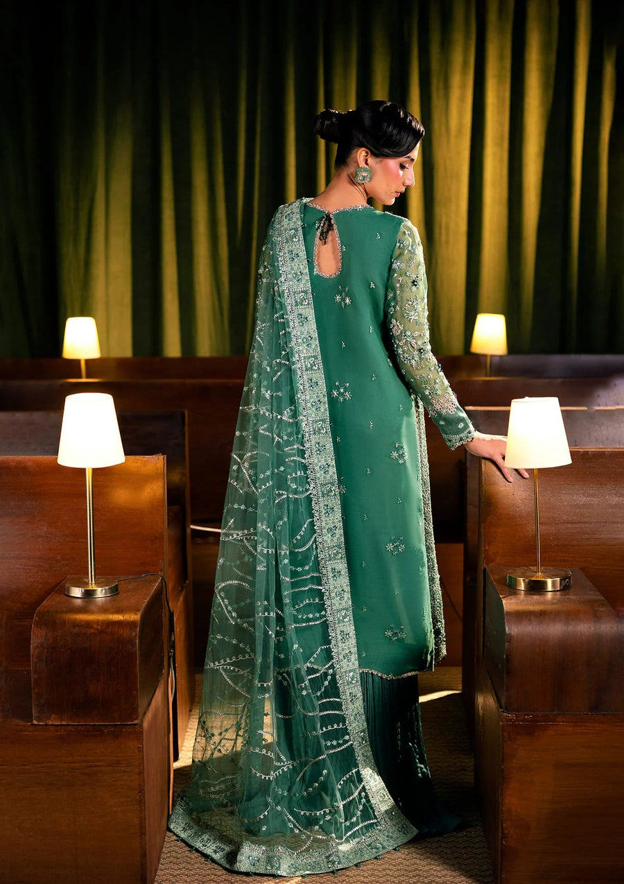 ELAF Premium Serenade Unstitched Organza 3Pc Suit EHM-10 VERDELLA-